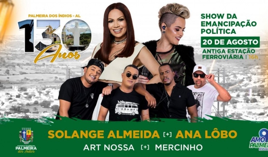 130 anos de Emancipação Política de Palmeira será comemorado com desfile cívico e shows