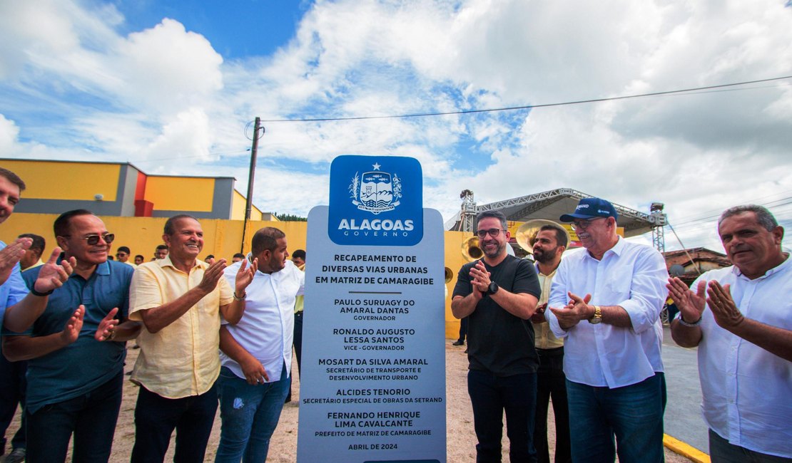 Governo de Alagoas inaugura 7km de asfalto em Matriz de Camaragibe