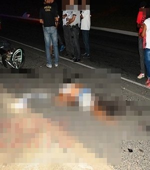 Colisão entre carreta e moto deixa uma pessoa morta na BR-423 