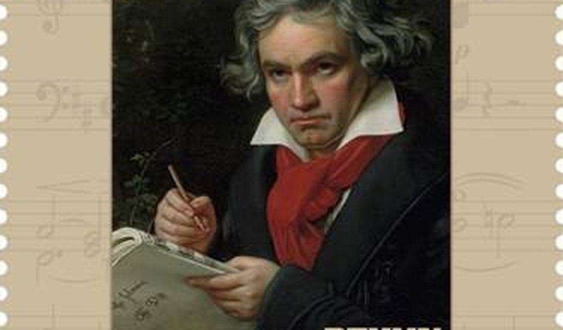 Correios lança selo em homenagem aos 250 anos de Beethoven