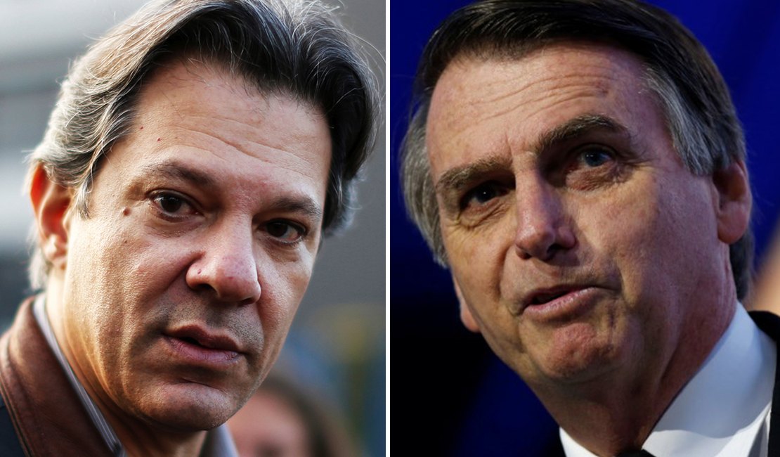 Haddad e Bolsonaro estão empatados em Alagoas, segundo pesquisa Ibope