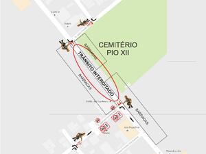 Trânsito no Cemitério Pio XII é interditado neste Dia de Finados 