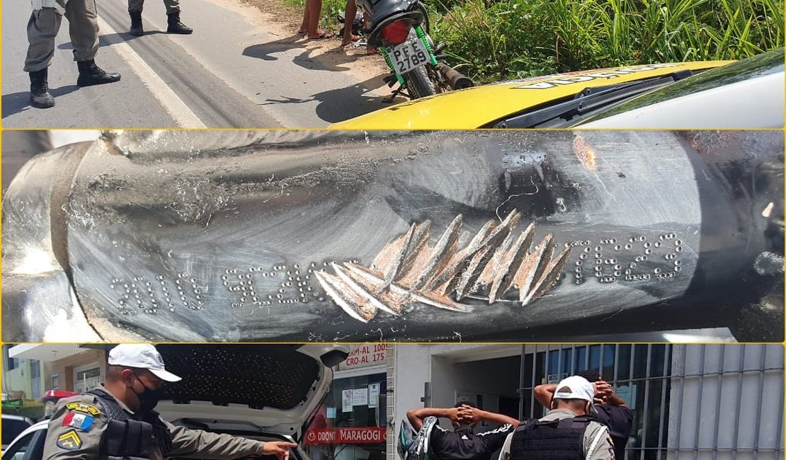 Adolescentes são detidos com moto adulterada em Maragogi
