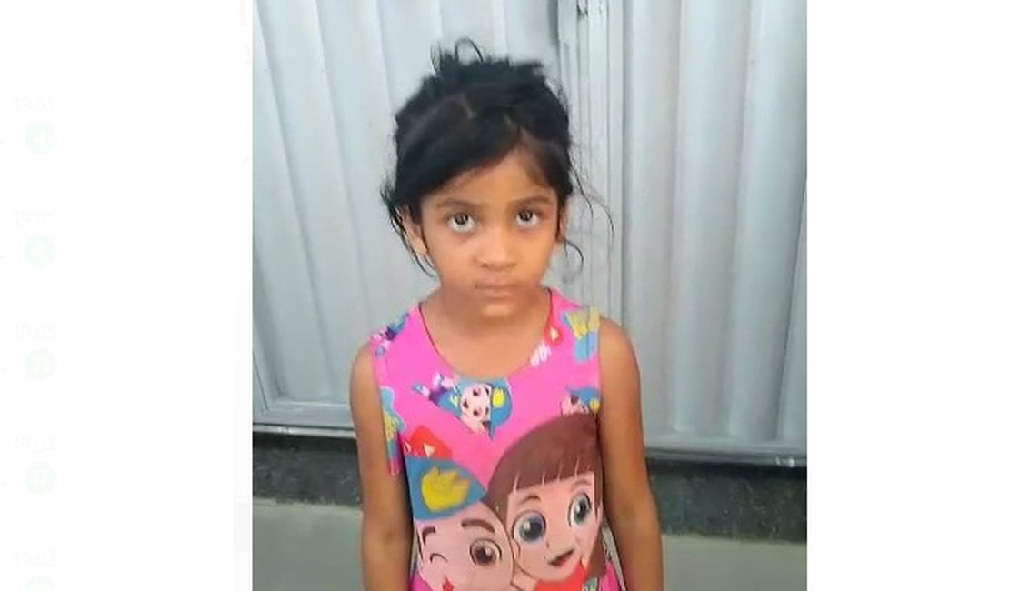 Criança de aproximadamente seis anos é encontrada sozinha no bairro Primavera, em Arapiraca