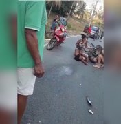 Colisão entre motocicletas deixa feridos em São Miguel dos Milagres