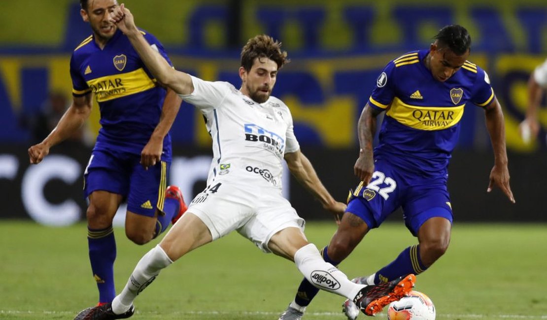 Santos fica no 0 a 0 com o Boca Juniors pela Libertadores