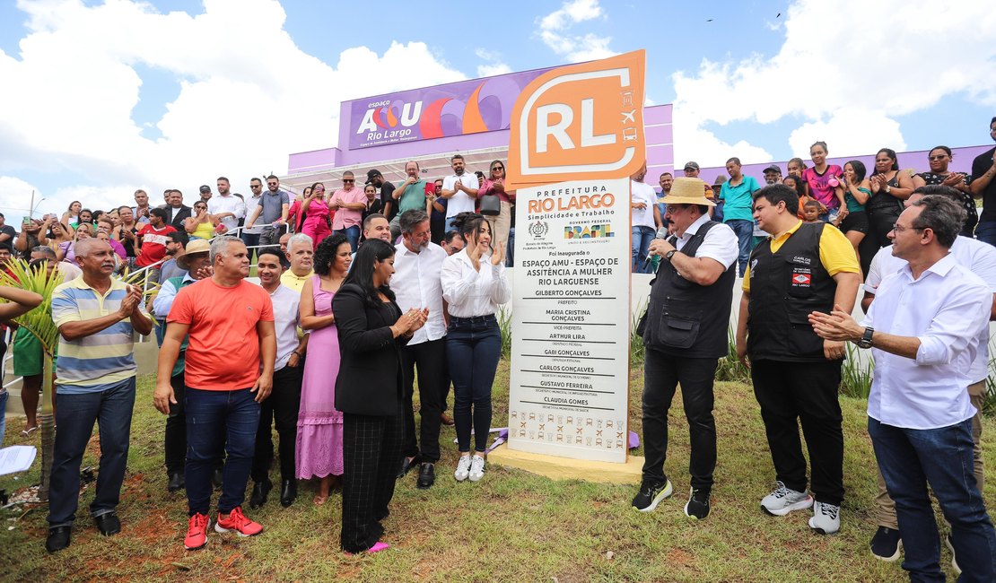Gilberto Gonçalves inaugura Espaço de Assistência à Mulher de Rio Largo
