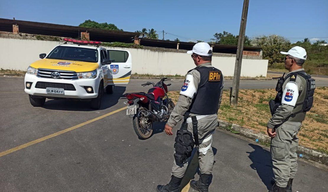 Guarnição do BPRv recupera moto com queixa de roubo em Arapiraca