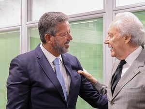 Arthur Lira recebe visita do ministro da Justiça Ricardo Lewandowski