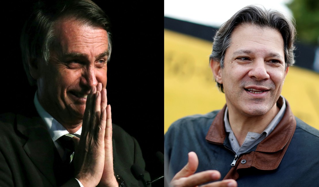 Bolsonaro tem 57% dos votos válidos no 2º turno; Haddad, 43%