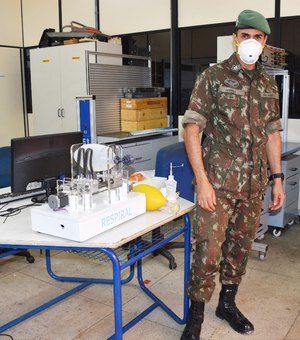 Sargento do Exército desenvolve protótipo de respirador mecânico com parceria o Senai
