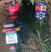 PM recupera motocicleta de entregador de pizza que havia sido roubada, em Arapiraca