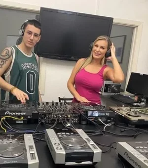 Andressa Urach está estudando para ser DJ ao lado do filho
