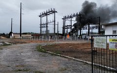 Equipamento da estação da Eletrobras incendeia em Porto Calvo