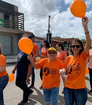 Mulheres fazem caminhada em Arapiraca contra a violência