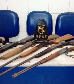 Polícia Militar apreende várias armas em barraco no Cidade Sorriso I