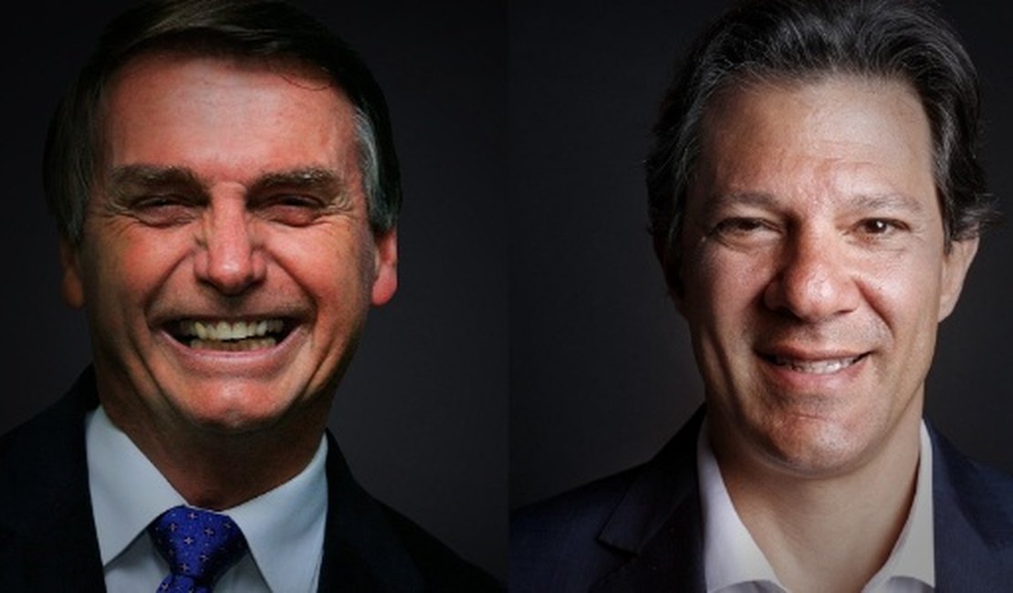 Datafolha e Ibope apontam Bolsonaro e Haddad no 2º turno