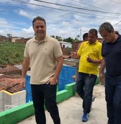 Governador e secretário visitam áreas atingidas pelas fortes chuvas em Maceió