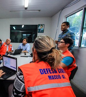 Defesa Civil prossegue com monitoramento nas áreas de risco de Maceió