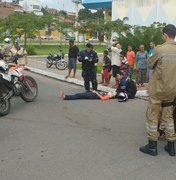 Motociclista é vítima de colisão no Centro de Arapiraca