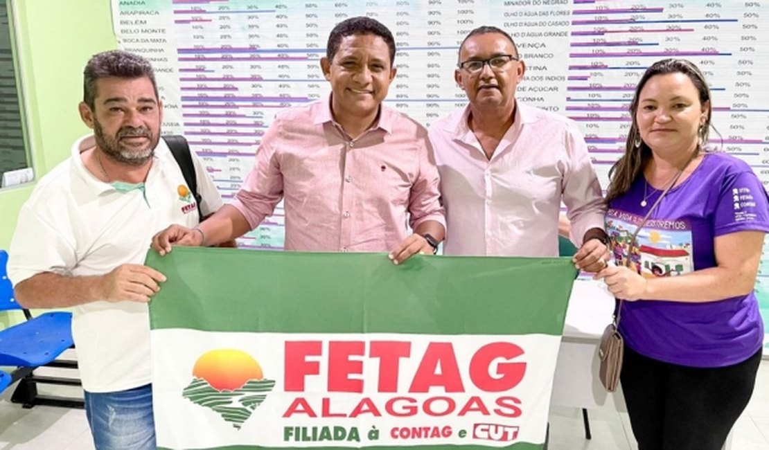 Prefeito Júlio Cezar visita novo presidente da FETAG Givaldo Teles