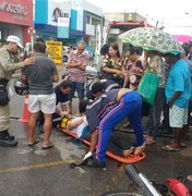 Motociclista ultrapassa sinal vermelho e provoca acidente em Arapiraca