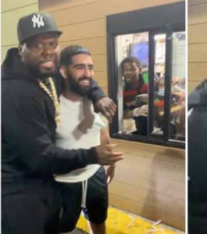 50 Cent dá gorjeta milionária a funcionário do Burger King