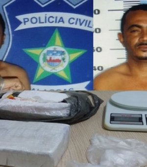 Polícia prende dupla com droga avaliada em R$ 30 mil