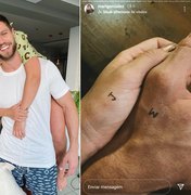 Mari Gonzalez e Jonas Sulzbach esclarecem 'tattoo de casal'