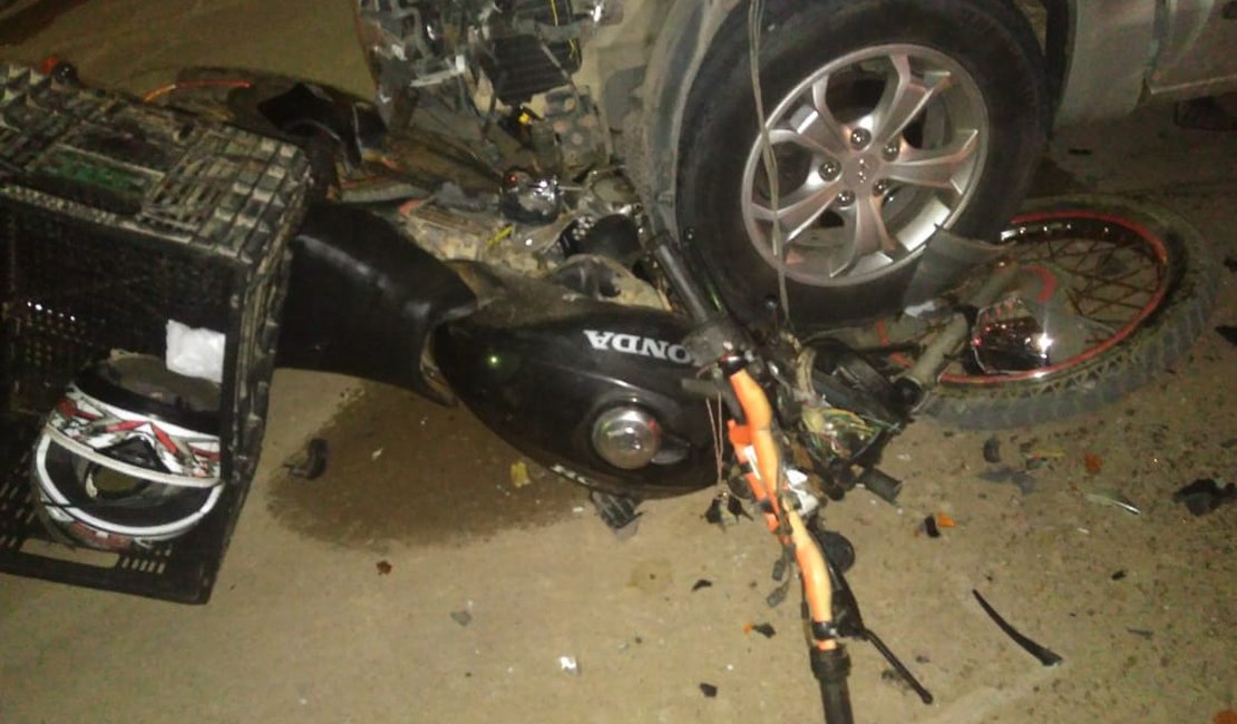 Colisão entre carro e moto deixa um ferido em Maragogi