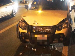 Homem embriagado causa acidente na Avenida Fernandes Lima