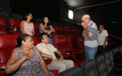 O documentário foi exibido em sessão de cinema, no Arapiraca Garden Shopping 