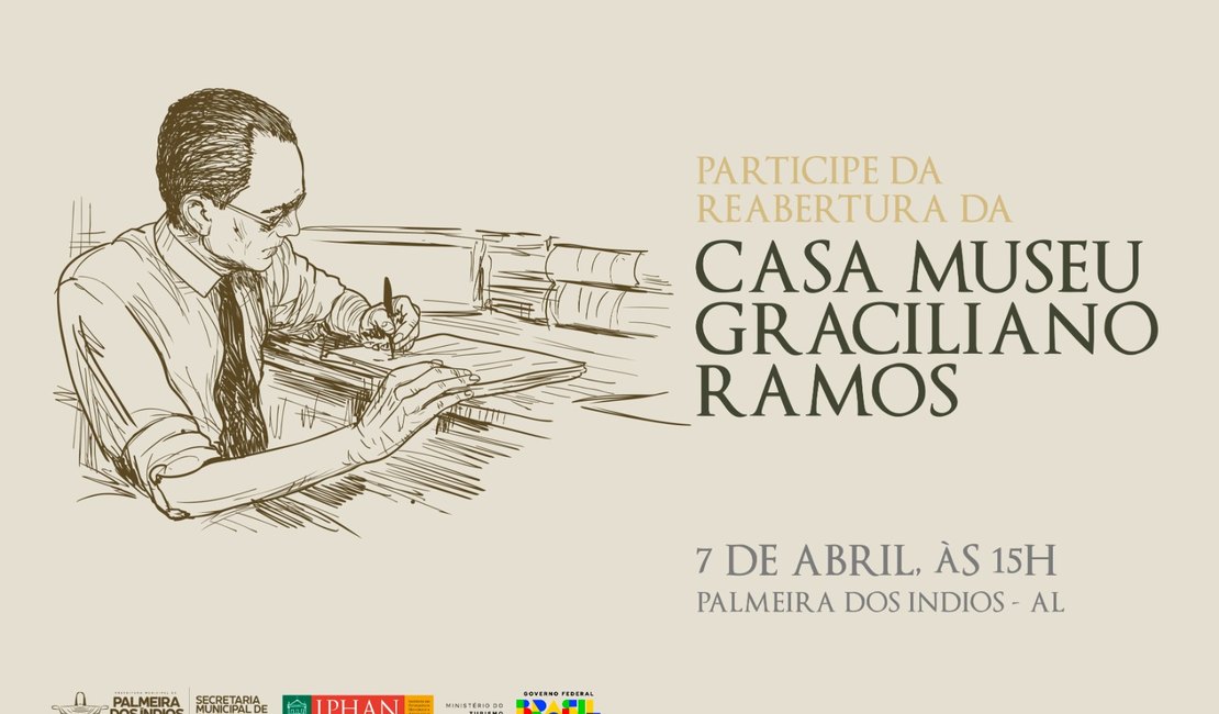 Prefeitura de Palmeira lançará Concurso de Redação com o tema “Graciliano Ramos, um cidadão do mundo”