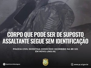 Corpo de homem suspeito de assalto em Novo Lino segue sem identificação