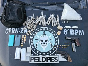 [Vídeo] Pelopes apreende armas e drogas durante perseguição de suspeitos em Barra Grande