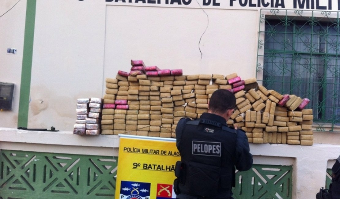 Polícia apreende maconha avaliada em R$ 1milhão
