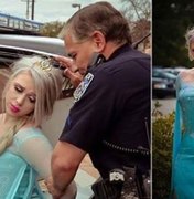 Em meio a onda de frio nos EUA, polícia 'prende' Elsa de 'Frozen' 