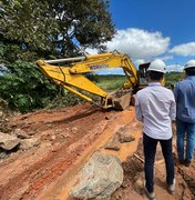 Prefeitura de Arapiraca inicia reconstrução da ponte no povoado Pau d`Arco