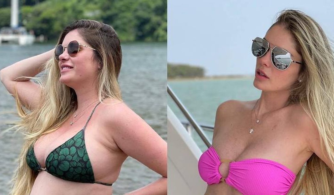 Bárbara Evans perde 25 kg que ganhou durante a gravidez em 5 meses e mostra o antes e o depois