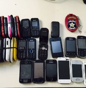 Idoso é preso com quase 40 celulares sem notas fiscais no interior 