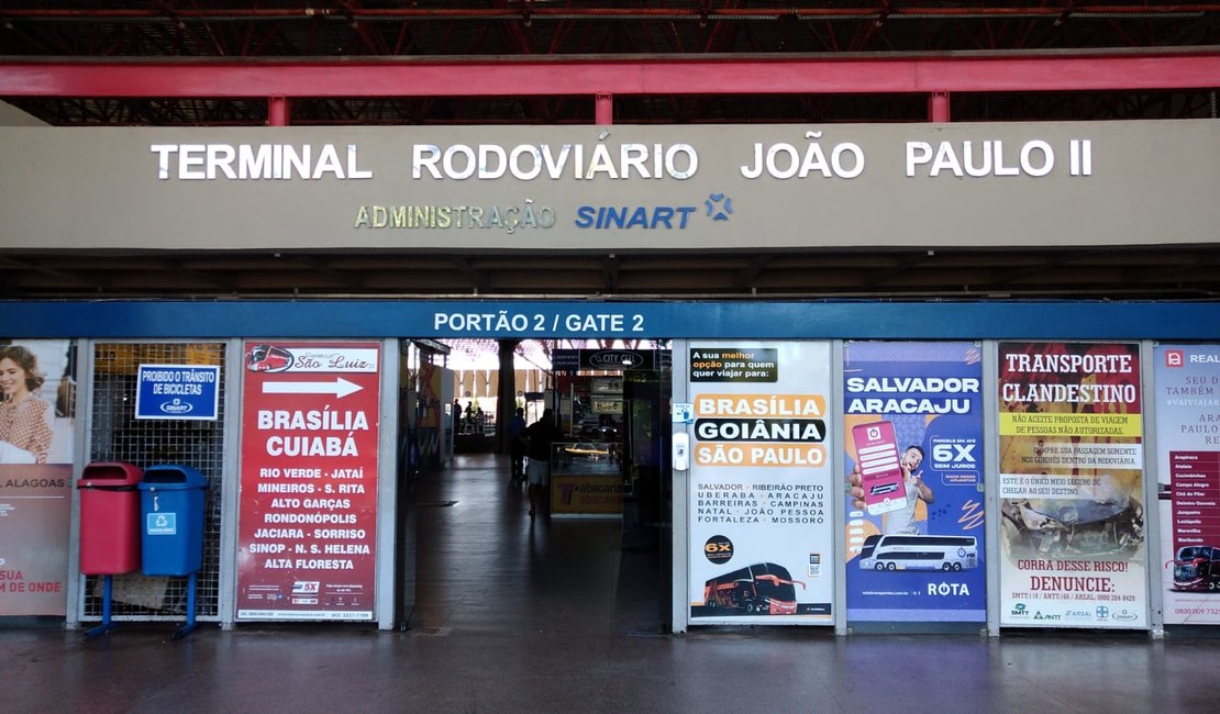 Cinco mil passageiros devem passar pelo Terminal Rodoviário de Maceió durante carnaval