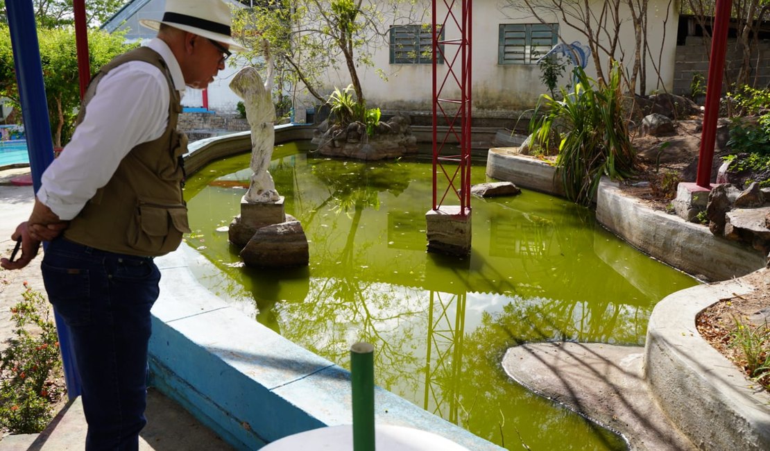Parque aquático que funcionava sem licença ambiental em Santana do Ipanema é interditado pela FPI