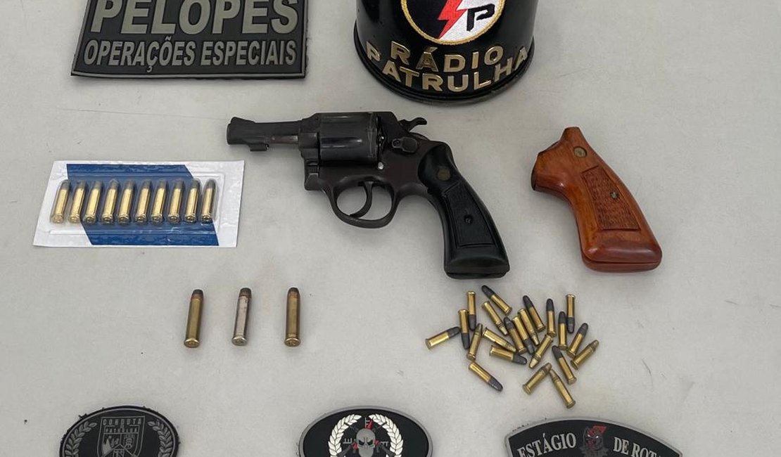 Após denúncia de disparos em via pública, jovem é preso por posse irregular de arma de fogo, em Arapiraca