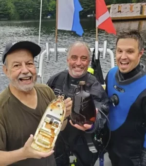 Envelhecido? Canadenses acham uísque que ficou por 69 anos no fundo de lago