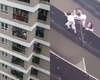 Criança cai do 12º e é salva por entregador