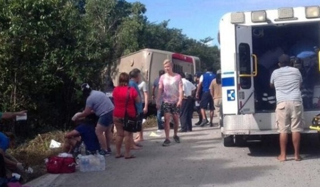 Turistas brasileiros estão entre os feridos de acidente de ônibus no México
