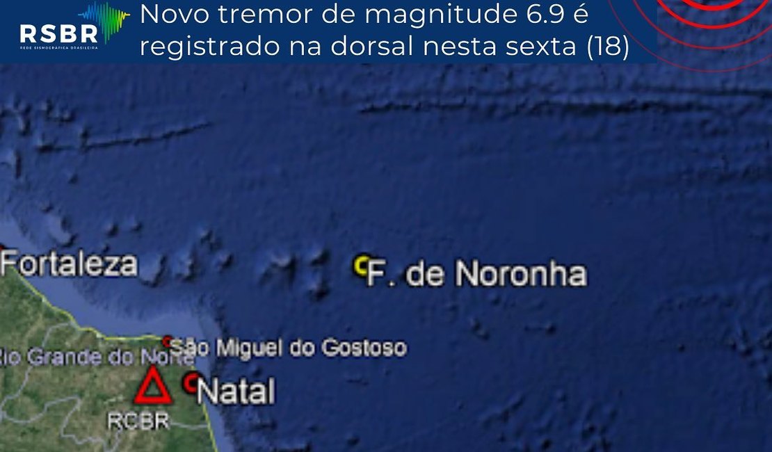 Abalo sísmico de 6,9 de magnitude é registrado no mar do Nordeste