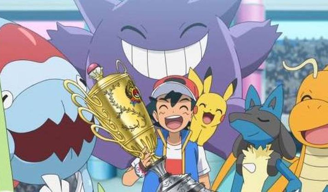 Ash Ketchum finalmente vence o mundial e se torna mestre Pokémon