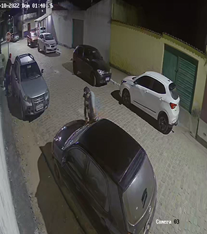 [Vídeo] Assaltantes arrombam carro e furtam equipamentos de som no Sítio Fernandes em Arapiraca