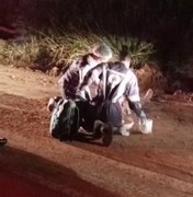 Condutor de moto sobra em barreira e fica inconsciente em Jacuípe